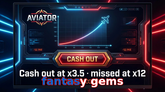 Game list for Fantasy Gems aviator section